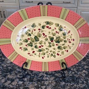 WAVERLY GARDEN OVAL PLATTER 14”